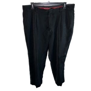 Midtown Man Pants Dress Suit Long Pull On Tuxedo Pleated Straight Leg Trousers